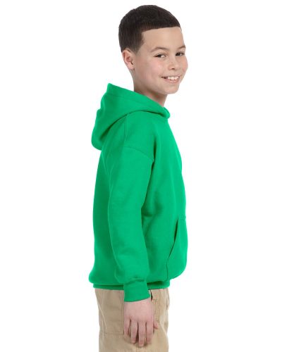Green hoodie for YOUTH with SAULE logo - Image 2