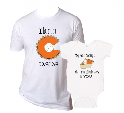 A cute set of 2 for baby and Daddy