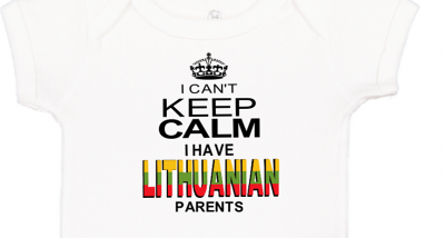 Super cute Baby One piece Lucky I can't keep calm I have Lithuanian parents - Image 2