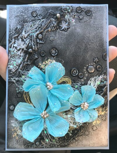 Handmade Mixed Media Greeting Card 5” x 7”